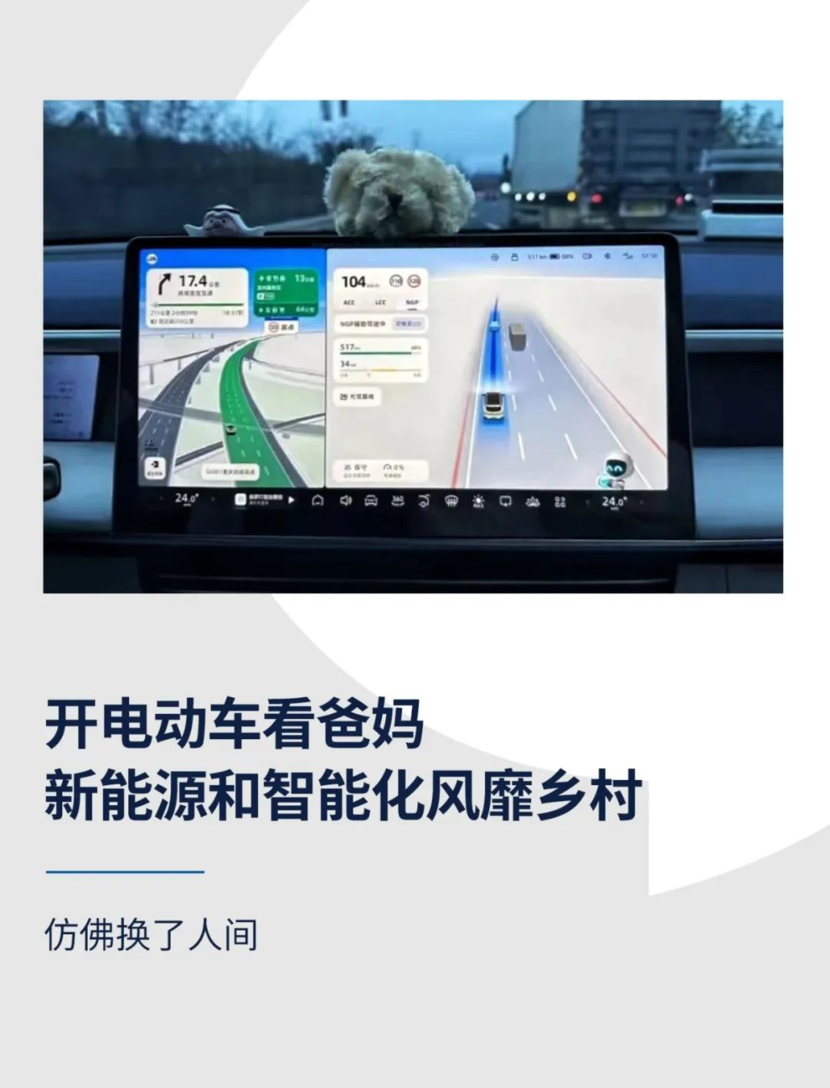 开电动车看爸妈，新能源和智能化风靡乡村 | 春节见闻之四
